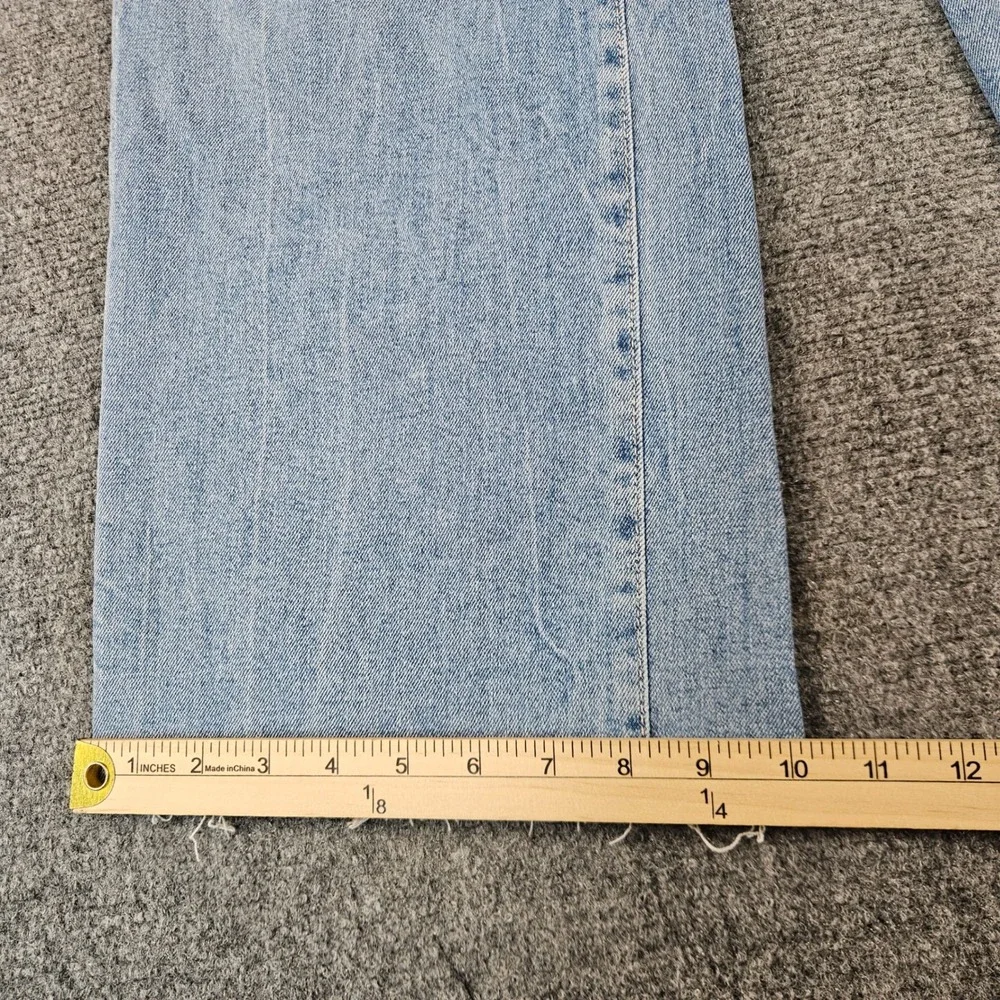 $209 DL1961 Hepburn Wide Leg High Rise Ankle Jeans Freshwater Light Wash Size 24